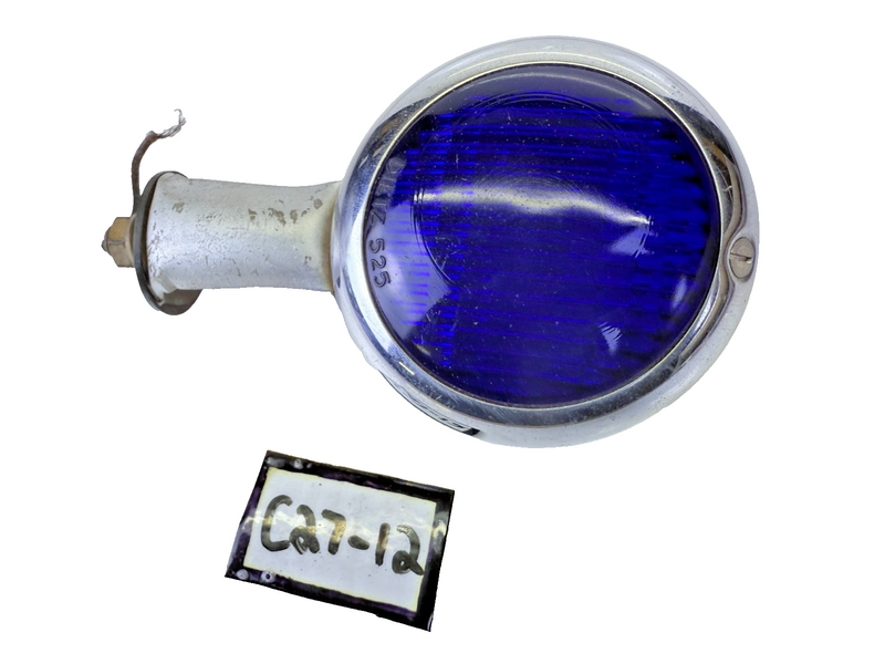Vintage Dietz 310 Blue Light 525 Glass Lens Fire Ambulance Police RAT ROD C27-12