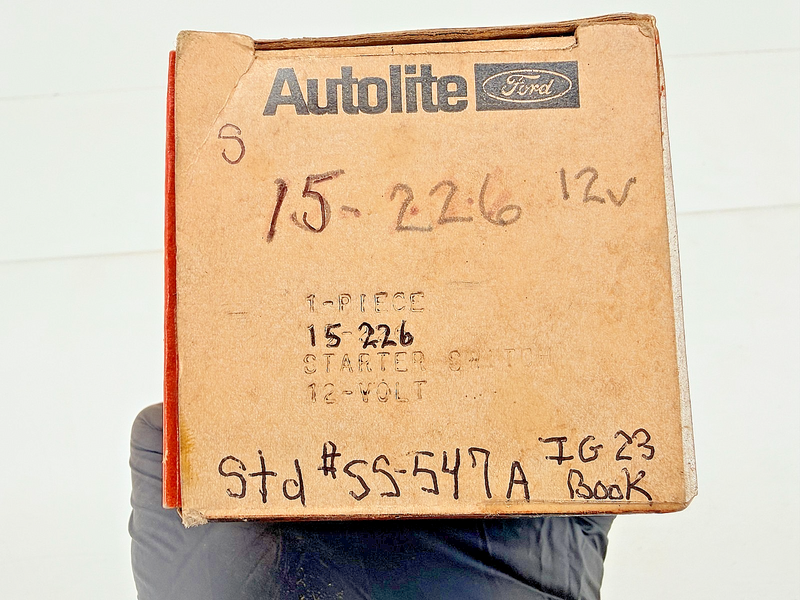 NOS 1956 - 1974 FORD MERCURY LINCOLN STARTER SOLENOID SS-547A 12-226 C74-26