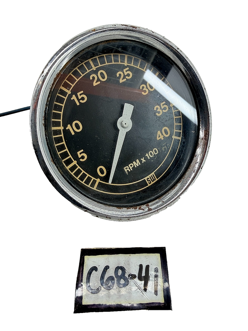 1958 - 1966 Ford Truck Vintage Mechanical 4000 RPM Tachometer D5HF173608A C68-41