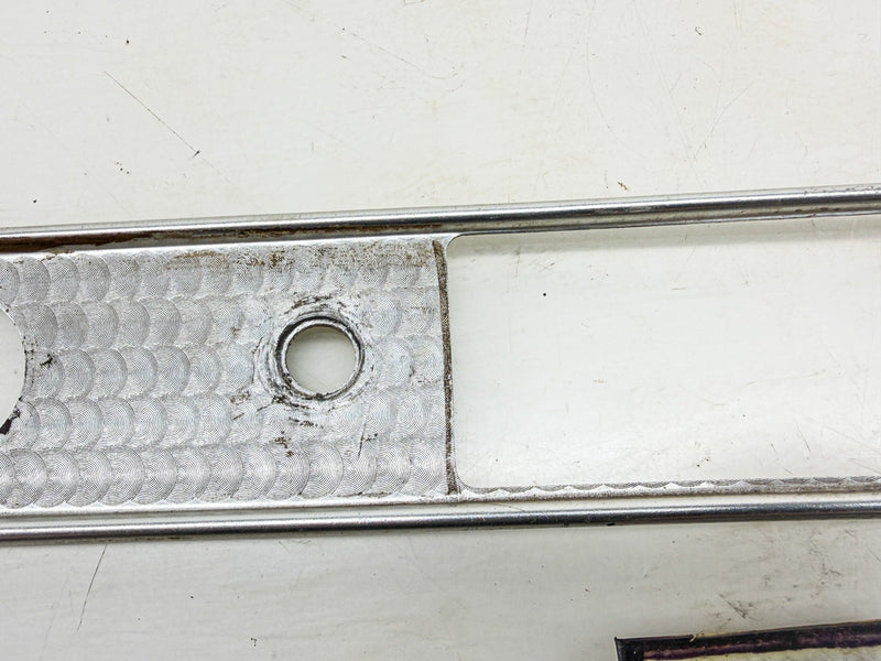 OEM 1955 1956 1957 THUNDERBIRD ENGINE TURNED ALUMINUM CENTER DASH TRIM B62-54