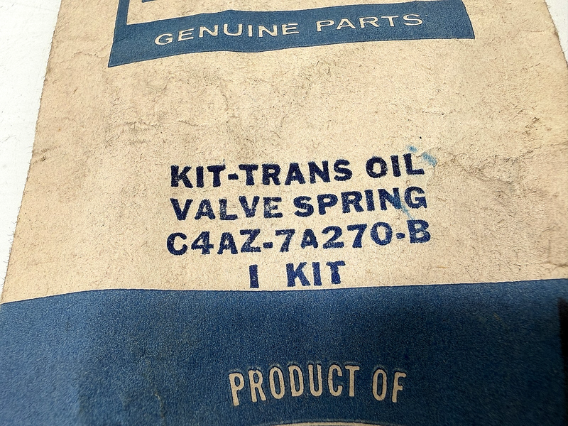 (1) NOS 1964 - 1972 Ford Thunderbird Kit-Trans Oil Valve Spring C4AZ-7A270-B C67