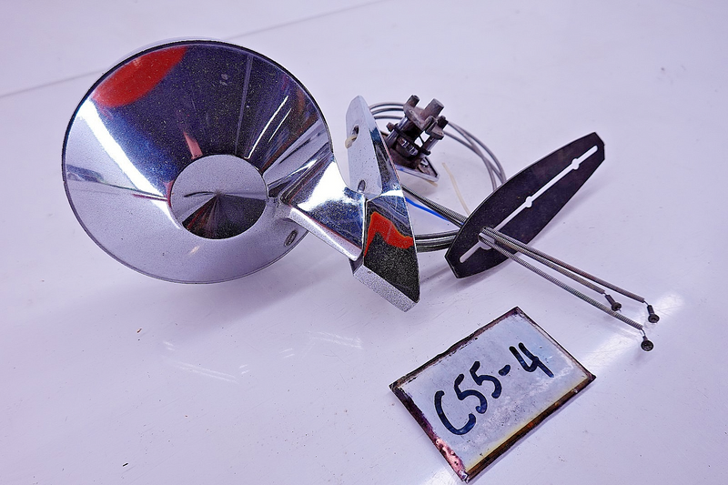 OEM 1965 1966 Ford Mustang Chrome Remote RH Passenger Outside Door Mirror C55-4