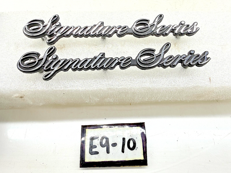 OEM 1980 - 1988 LINCOLN TOWN CAR SIGNATURE SERIES EMBLEMS KBC-1800670 E9-10