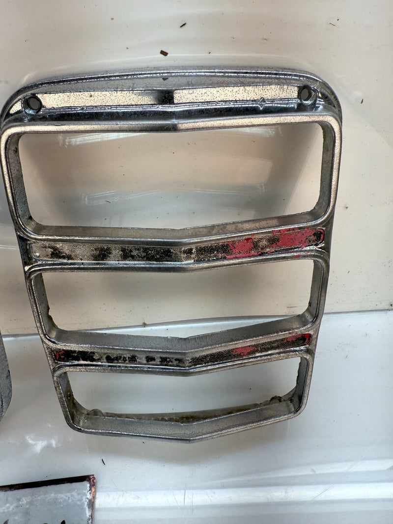 OEM Pair  1964 - 1966 Ford Mustang Tail Light Bezel LH RH C4ZB-13449-B 65 B66-34