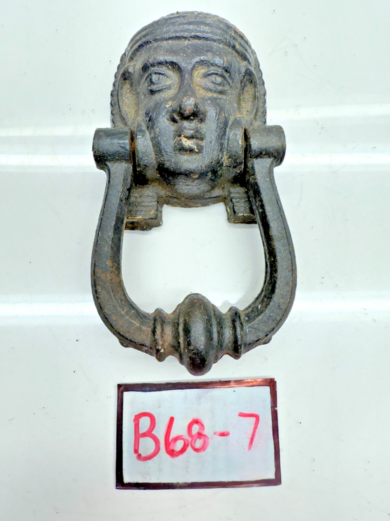 VINTAGE Cast 19TH CENTURY Egyptian Revival Door Knocker Sphinx B68-7