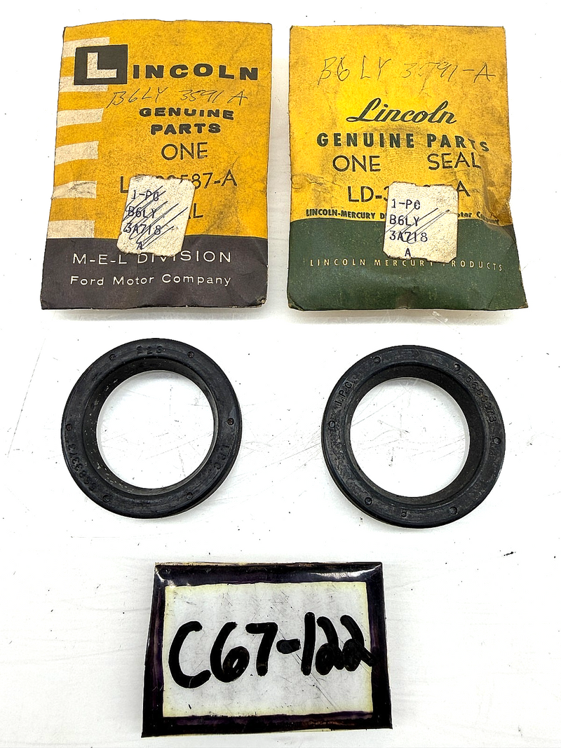 NOS 1956 - 1958 Lincoln Continental Steering Gear Housing Oil Seal B6LY-3591-A