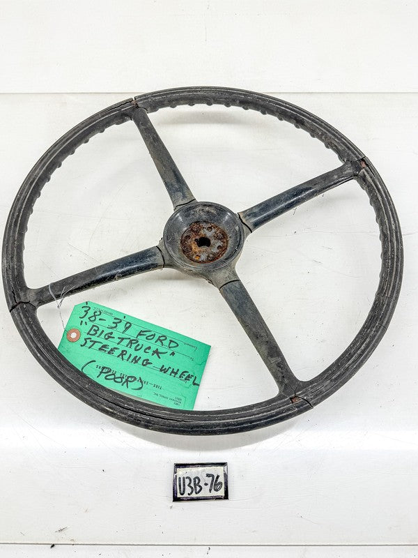 OEM 1938 1939 FORD BIG TRUCK STEERING WHEEL RAT ROD PARTS U3B-76