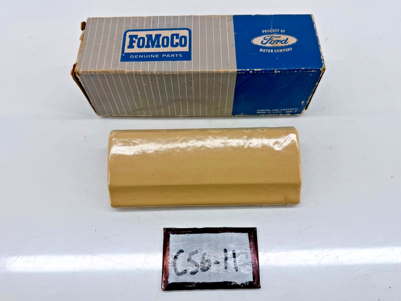 NOS 1966 FORD COUNTRY SQUIRE RANCH WAGON WOODGRAIN GAS FUEL FILLER DOOR TRIM C56