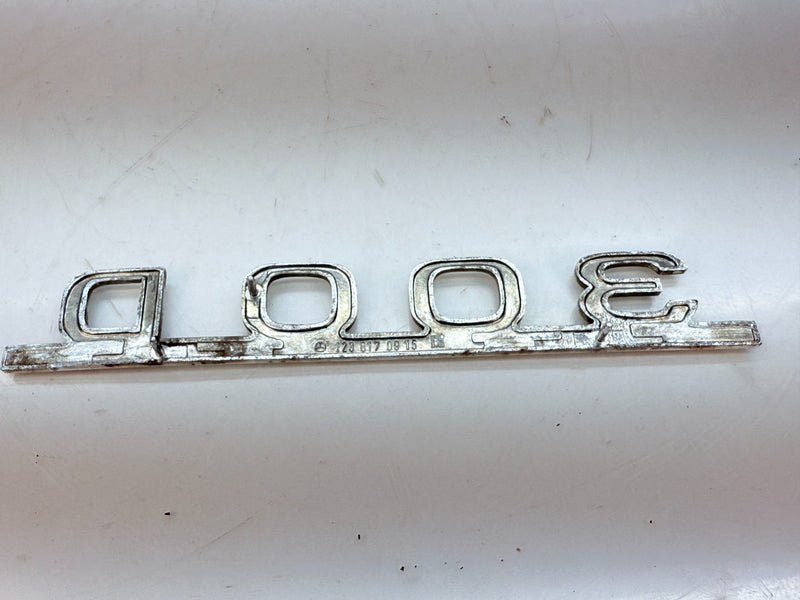 OEM Mercedes Benz 300D W116 W123 Rear Trunk Lid “300 D” Badge Emblem Logo E5-28