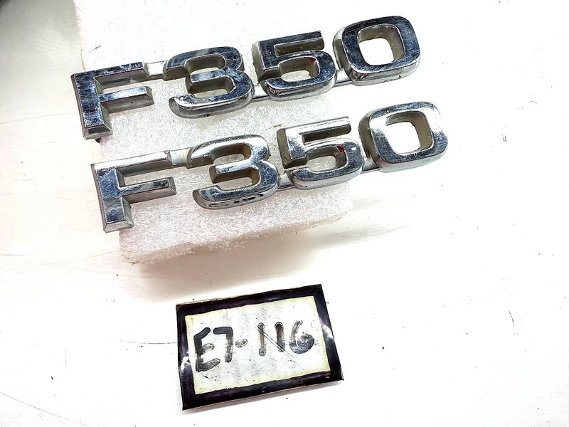 OEM 1980 1981 1982 FORD TRUCK F-350 EMBLEM PAIR E0TB-16B114-HB E7-116