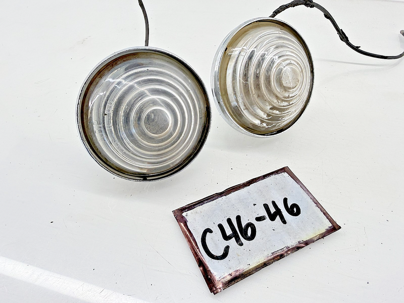 OEM 1965 - 1968 Jeep CJ3 CJ5 CJ6 PAIR Parking Light Assemblies Willys C46-46