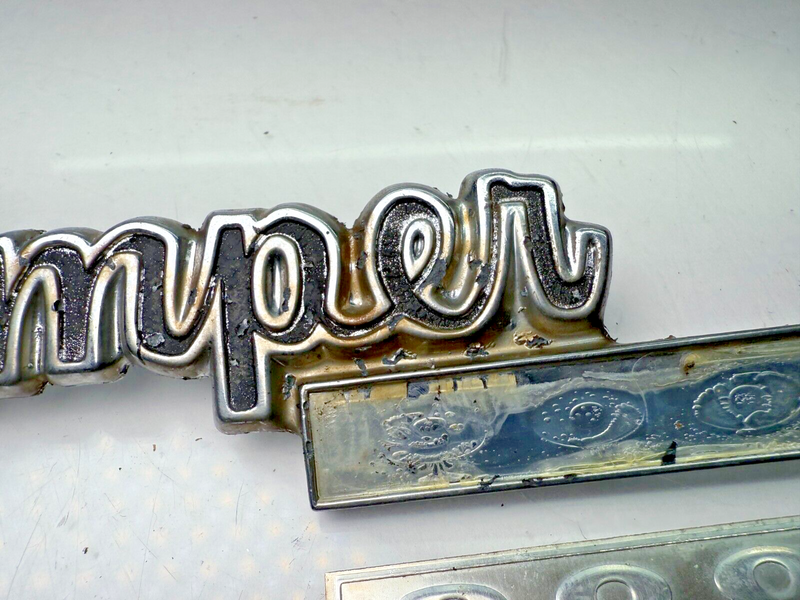 OEM Dodge Camper 9000 Fender Emblem 1972 - 1976 Dodge Truck Camper B32-121