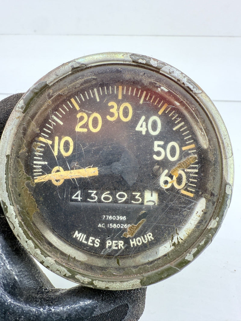 OEM WILLYS Jeep MB M38 M38A1 Speedometer 7760396 AC1580260 C36-28