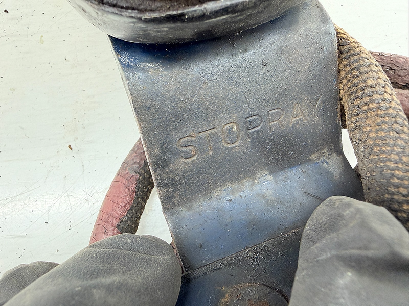 Vtg Original GM Chevy StopRay Tail Light License Plate Bracket Hot Rat Rod C37
