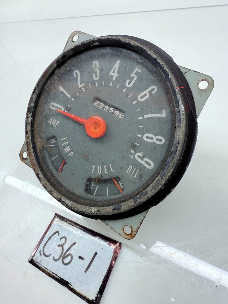 OEM 1950s 1960s Willys Jeep CJ5 CJ6 Speedometer Gauges Cluster CJ 90mph C36-1