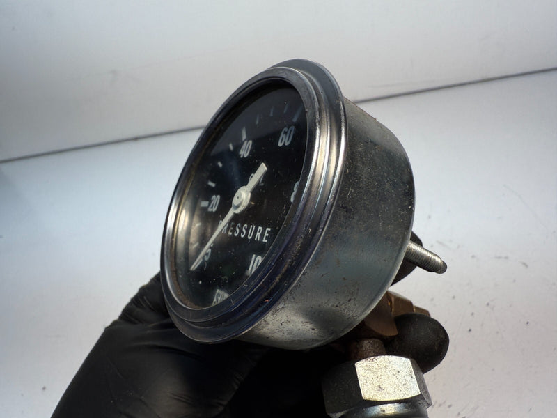Original Vintage Stewart Warner Oil PSI Instrument Gauge Panel Dash Hotrod B41