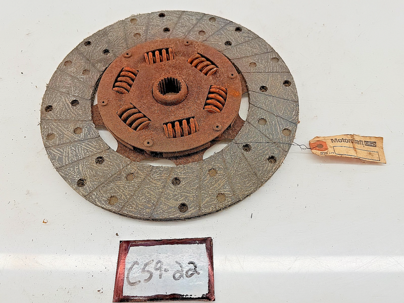 NOS 1962 FORD CLUTCH DISC ASSEMBLY C2OA-7549-B C59-22