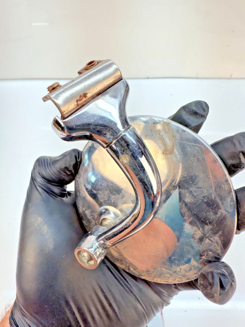 Vintage 1930's & 1940's Clamp On Chrome Side Mirror 1932 Ford B65-40