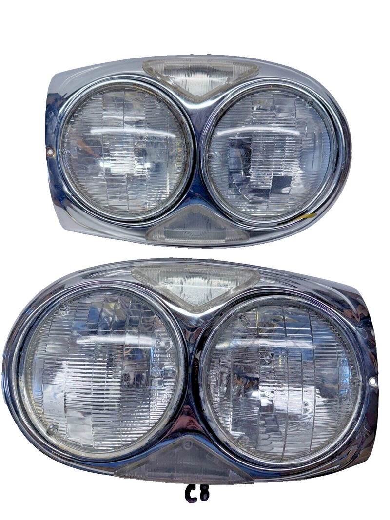 ORIGINAL Mercedes W108 W109 W111 W112 Bosch US Headlamps Headlights C8-20