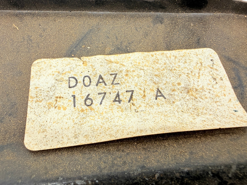 NOS 1970 FORD GALAXIE XL LTD HOOD LATCH SUPPORT BRACE D0AZ-16747-A C58-19