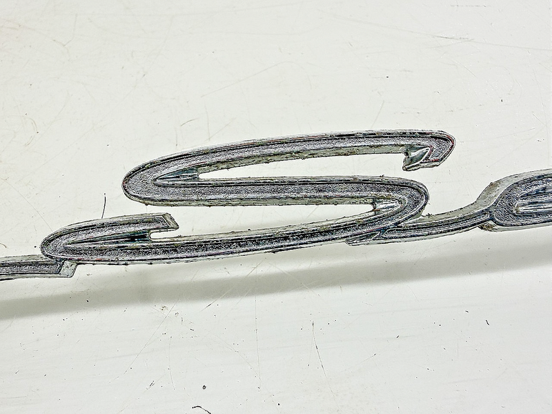 OEM 1963 FORD GALAXIE COUNTRY SEDAN WAGON SCRIPT EMBLEM C3AB-7142528-B E10-12