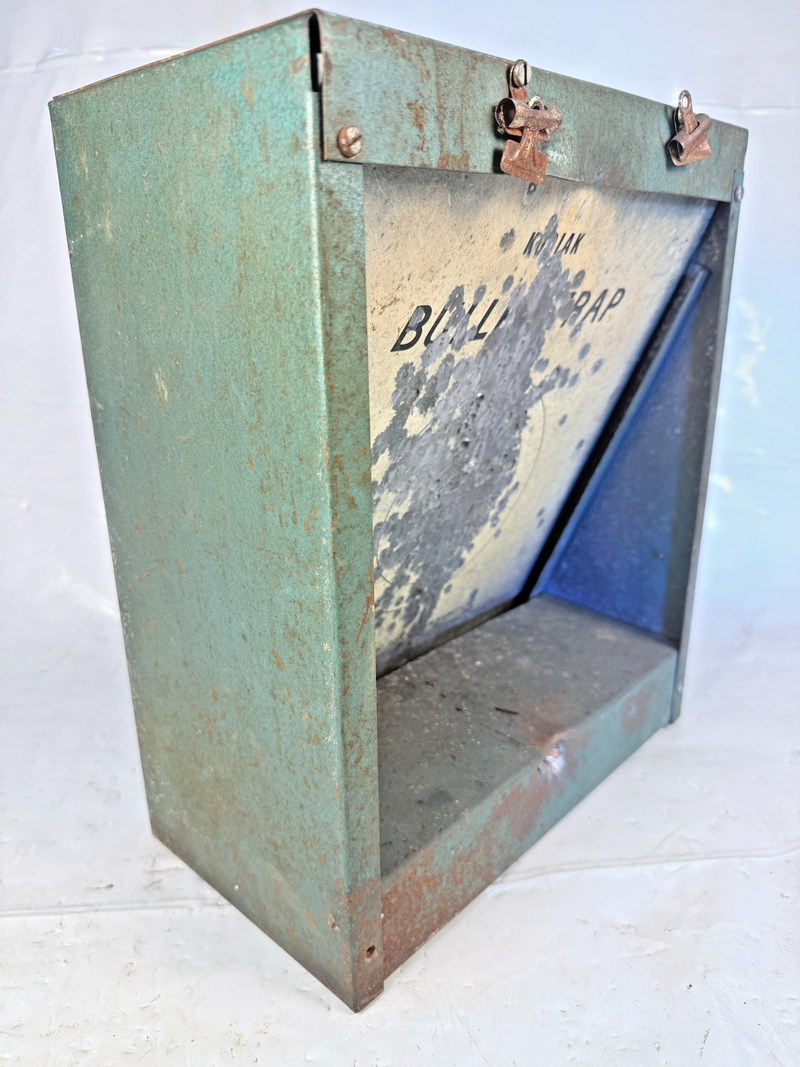 VINTAGE KODIAK Portable BULLET TRAP .22 Caliber Heavy Steel w/ Carry Handle