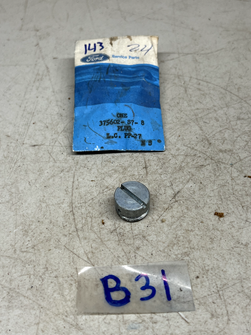 NOS Ford 375602-S8 Plug B31-143