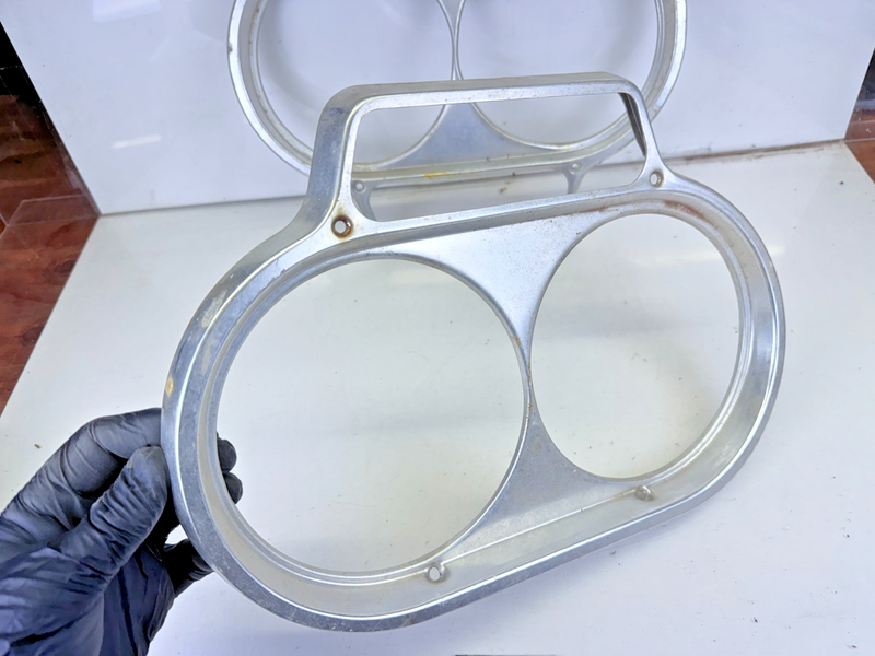 OEM 1960's Studebaker Pair Head Light Bezels Grill Trim C26-15