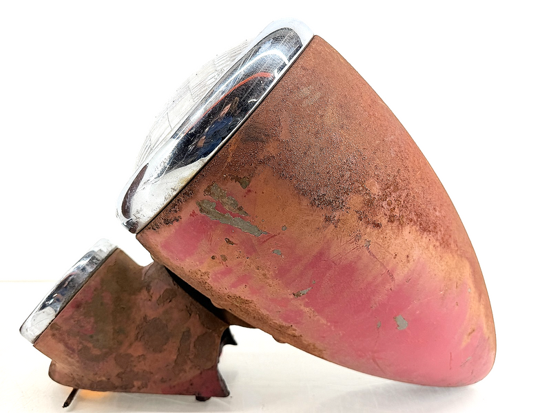 OEM 1938 - 1946 American LaFrance 500 600 Fire Truck Bullet Headlights Rat Rod