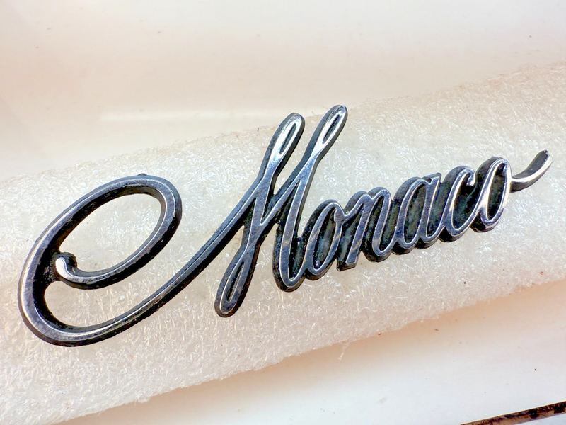 OEM 1975 - 1978 Dodge Monaco Fender Script Emblem 4017272 75 76 77 78 B32-296