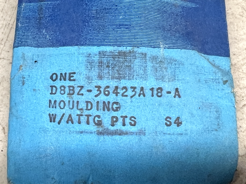 NOS 1978 79 80 81 82 83 FORD FAIRMONT BACK BELT SIDE MOULDING RH B29-79