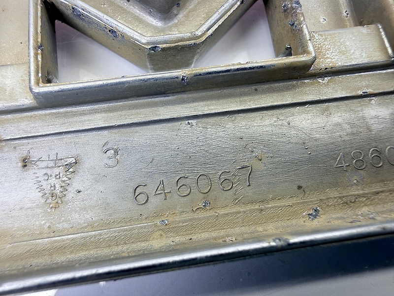 OEM 1967 - 1972 GMC Pickup Truck 1500 V-EIGHT FENDER EMBLEM 646067 Badge E8-75