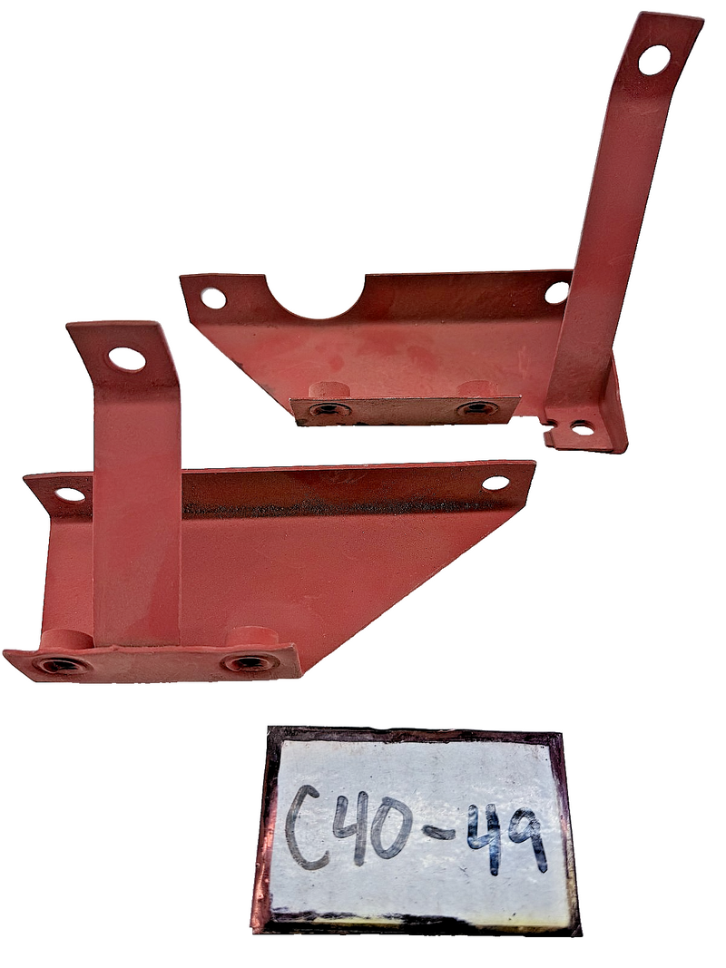 OEM Ford GPW Jeep Willys MB CJ M38 Air Cleaner Mounting Brackets "F" Mark C40-49