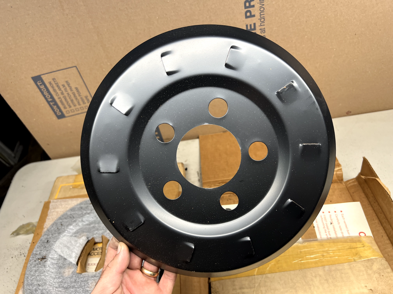 NOS 1960'S Pair Beverly Hills  Golden Disc Dust Shields #1200 Ford? U1C-B6