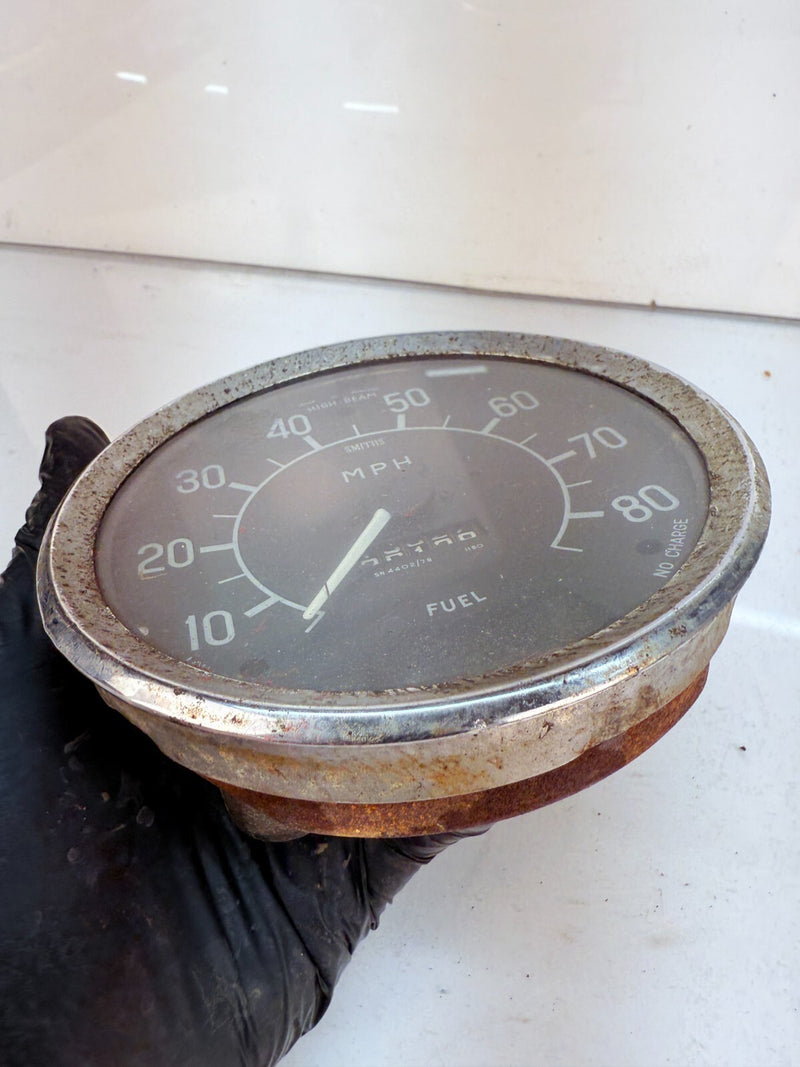 Vintage OEM Smith Nash Metropolitan Speedometer Fuel Gauge 58 59 60 61 62 B61-24