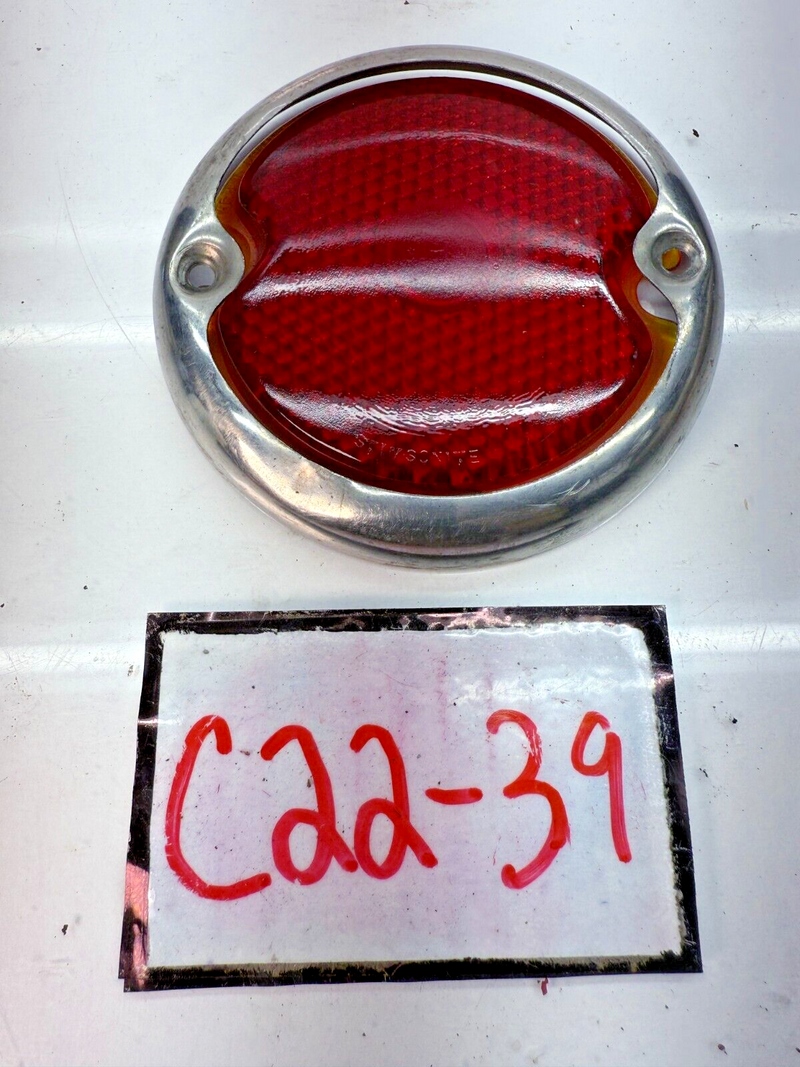 OEM 1933 1934 1935 1936 Ford Car Glass Tail Light Lens Bezel Trim C22-39