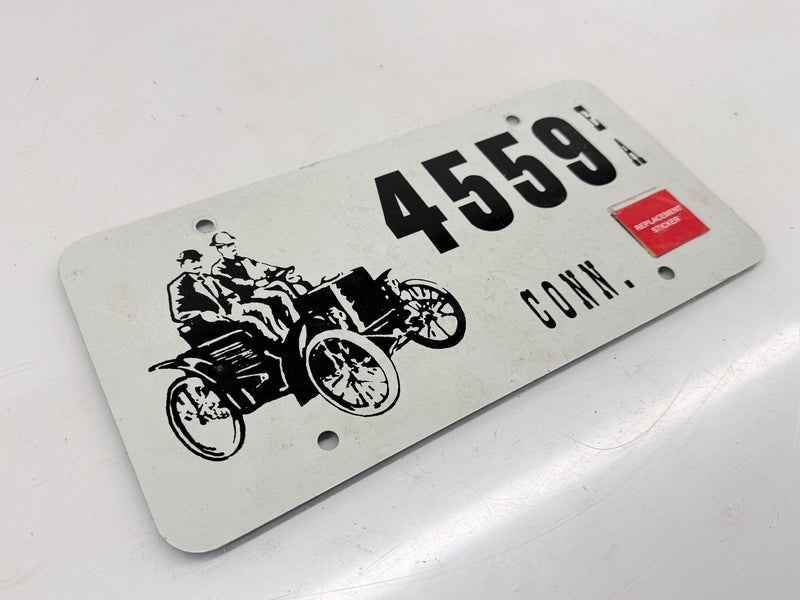 Connecticut Antique Veteran Car License Plate 4559 EA Horseless Carriage C47-65