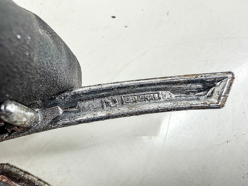 Vintage RARE OEM 1958 CHEVROLET DELRAY SCRIPT EMBLEM PAIR E10-22