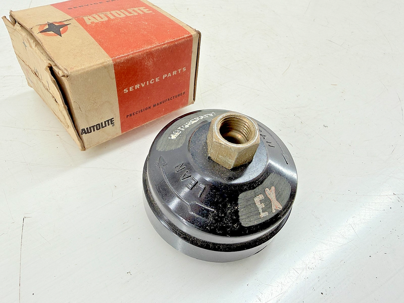 NOS AUTOLITE MOTORCRAFT 1967 CARB CHOKE THERMOSTAT CAP LEAN ADJUST FORD C77-59