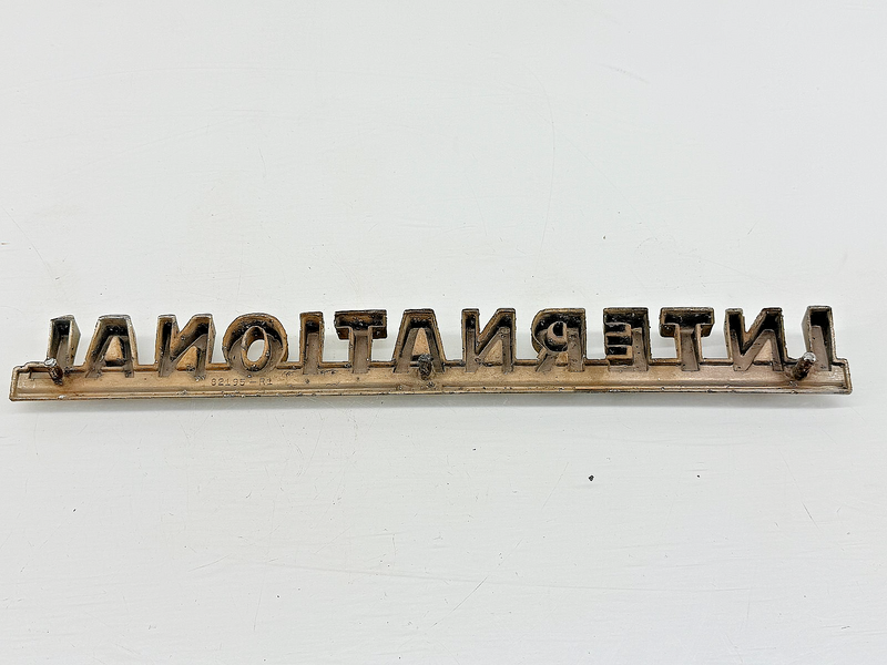 OEM 1950 - 1968 International Truck Chrome Side Nameplate 82195-R1 E9-77