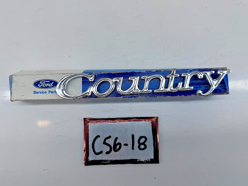 NOS 1973 Ford Country Body Emblem Badge D3AB-71291A36-AA C56-18