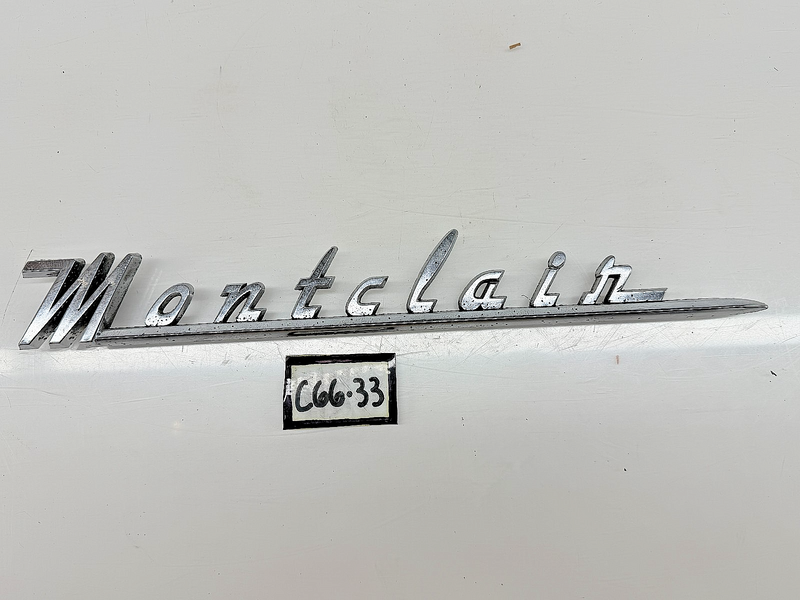 OEM 1955 1956 Mercury "MONTCLAIR" Chrome Emblem Name Plate Script C66-33