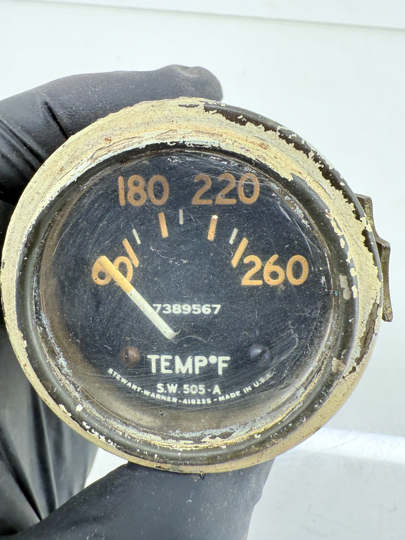 OEM Willys Jeep MB FORD GPW Stewart Warner Temperature Gauge 7389567 C38-33