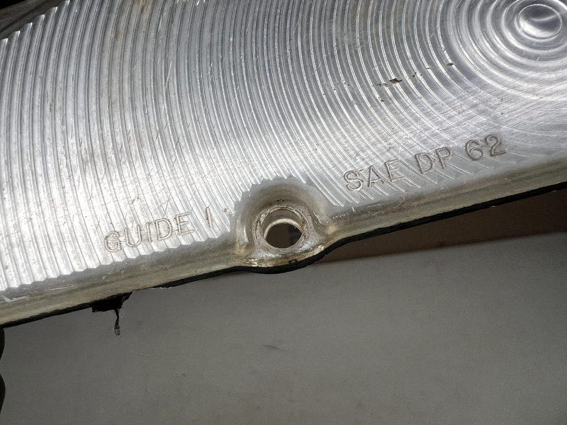 OEM 1962 62 Chevrolet Impala Parking Light Lamp Lens Pair Clear B21