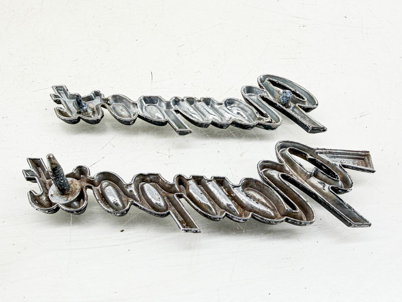 OEM 1966 - 1971 CHRYSLER NEWPORT SCRIPT EMBLEMS MOPAR 2901358 2605362 E10-66