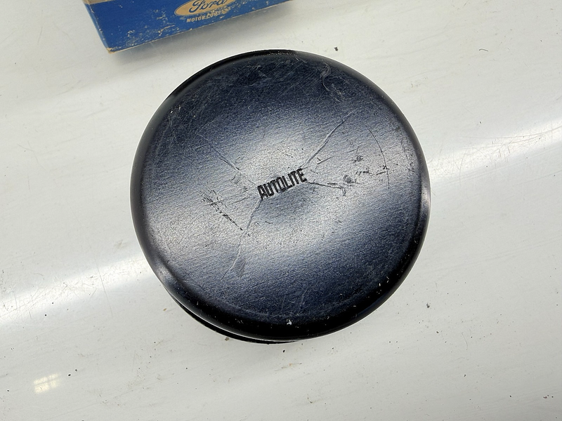 NOS AUTOLITE 1962 Thunderbird / Galaxie Chrome Oil Filler Cap C2SZ-6766-B C57-41