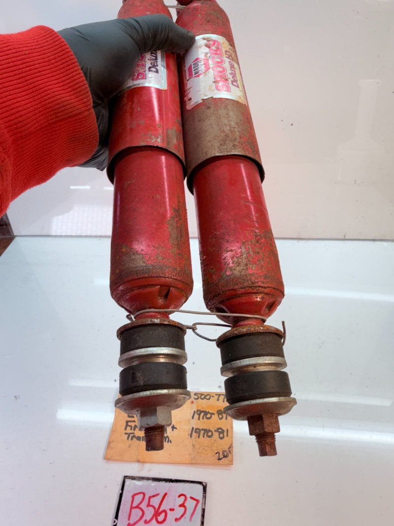 NOS VINTAGE PAIR Rear Shocks 1970 - 1981 Camaro Firebird Trans Am B56-37