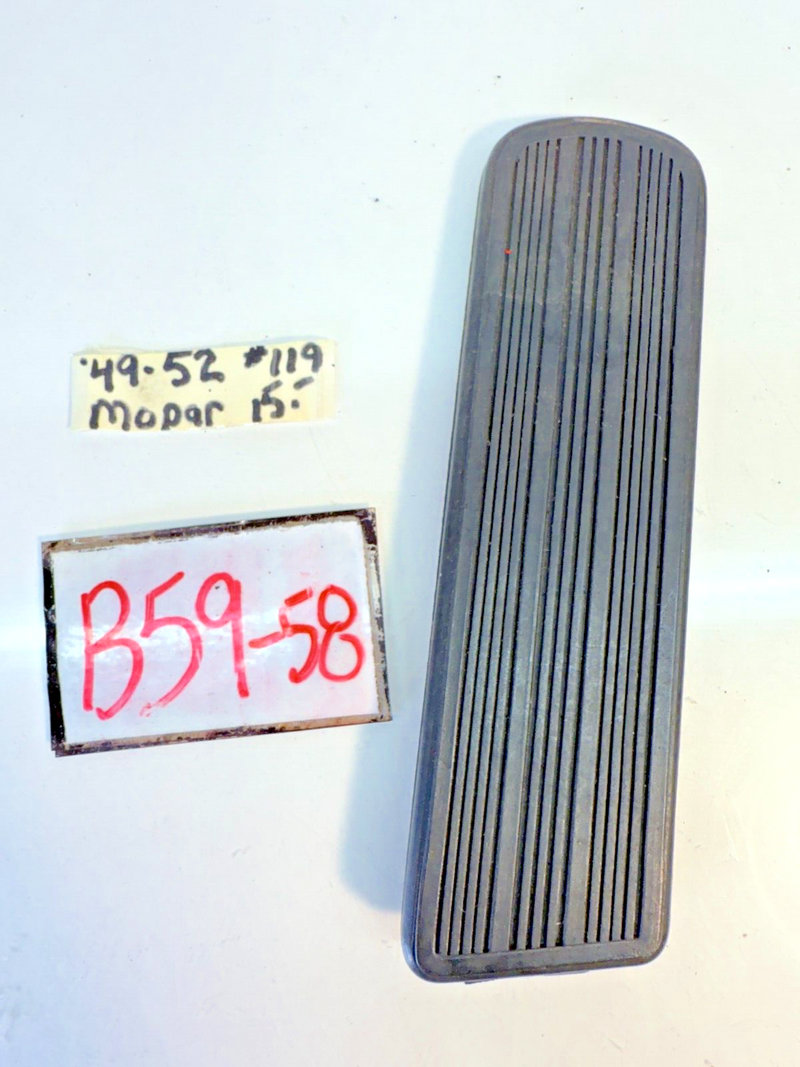 NOS 1949 1950 1951 1952 PLYMOUTH DODGE DESOTO CHRYSLER GAS PEDAL MOPAR B59-58