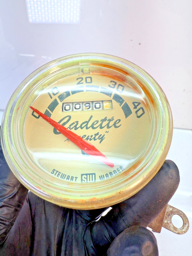 RARE Vintage Cadette Bike Speedometer 753-CC Stewart Warner 24-26” 817114 C25-51