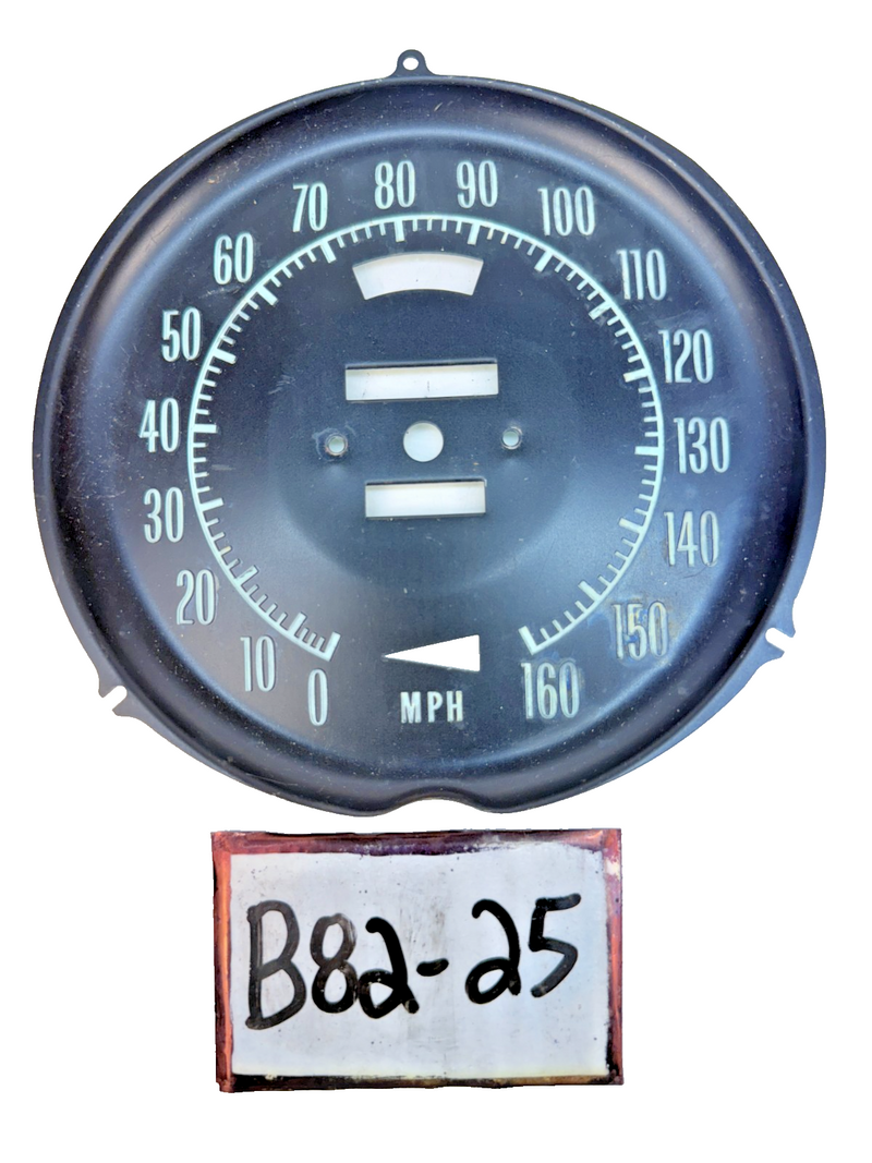 OEM C3 Corvette 1972 1973 1974 Speedometer Face Plate 6496851  B82-25